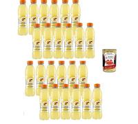 Italian Gourmet - Bebida isotónica de limón, 24 x 500 ml, bebida electrolítica para deporte, entrenamiento, fitness, hidratación, paquete individual + Polpa italiana gourmet