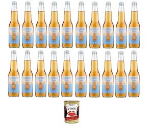 Italian Gourmet Birra Analcolica cerveza sin alcohol 0,0% 24 x 33 usto leggero e rinfrescante; notas malteadas, perfectamente refrigeradas para pizza, peso neto total 7,92 L + Polpa 400 g
