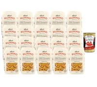 Italian Gourmet Bundle Casarecce N. 88 500 g + Italian Gourmet Polpa - Pasta italiana de sémola de trigo duro, Casarecce trabajada en bronce para salsas de pasta, reservas y cocina mediterránea