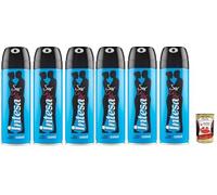 Italian Gourmet Bundle - Desodorante en spray Intesa Guaranà 6 x 125 g (750 g) Perfume Desodorante Hombre Fresco Larga Duración, Diario y Deporte, Secado Rápido + Polpa Italiana Gourmet