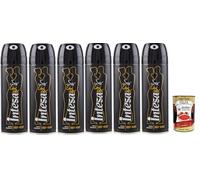 Italian Gourmet Bundle Intesa - Desodorante en aerosol unisex Deep Night (6 unidades de 125 g), desodorante en aerosol para hombre, frescura duradera + Polpa italiana Gourmet