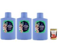 Italian Gourmet Bundle Polvo corporal de talco fresco, 3 x 150 g, 450 g + | Polvo corporal de 450 g con aroma fresco de talco en 3 prácticas latas de 150 g según embalaje + Polpa italiana Gourmet
