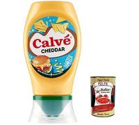 Calvé Salsa Cheddar Sauce Soße Cheddar Sauce Squeeze Würzsaucen 100% reciclable Flasche 245ml