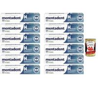 Italian Gourmet Dentifrice microgranules 12 x 75 ml - Nettoyage inter-dentaire en profondeur, fraîcheur mentholée, aide antiplaque, formato économique familial + Polpa italiana gourmet