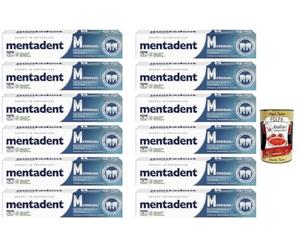 Italian Gourmet Dentifrice microgranules 12 x 75 ml - Nettoyage inter-dentaire en profondeur, fraîcheur mentholée, aide antiplaque, formato économique familial + Polpa italiana gourmet