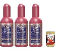 Italian Gourmet EdT Eau de Toilette Polpa - Perfume de granada (3 x 100 ml) | Perfume aromático de 300 ml en 3 frascos de granada y té rojo, según embalaje, incluye Polpa