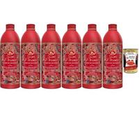 Italian Gourmet Fiore del Dragone - Crema de baño (6 x 500 ml, 3 L, Polpa) | 6 x 500 ml de crema de baño aromática con jazmín y fruta de dragón, un total de 3 l en práctico formato de almacenamiento +