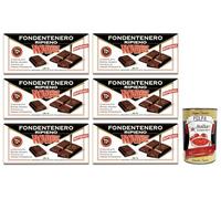Italian Gourmet Fondentenero Ripieno cioccolato oscuro 72% cacao, 6 x 105 g