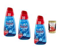 Italian Gourmet - Gel para lavavajillas All in 1, 3 x 600 ml, gel para lavavajillas, fuerte eliminación de grasa, fórmula de rápida solución, limpieza brillante, programas ecológicos, paquete de