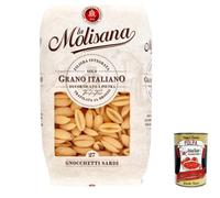 La Molisana Gnocchetti sardi N. 27 Pasta Lenta Lavorazione pasta de sémola de trigo duro, dibujo de bronce, 500 g + Polpa italiana Gourmet 400 g