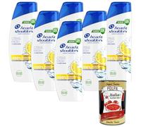 Italian Gourmet H&S Citrus Fresh - Champú anticaspa para cabello graso, 6 x 250 ml + Polpa Italian Gourmet 400 gr