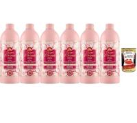 Italian Gourmet Ikigai - Crema de baño (6 x 500 ml, 3 L, agua de arroz | 6 x 500 ml de crema de baño aromática Ikigai con flor de cerezo y agua de arroz, un total de 3 litros en práctico formato de