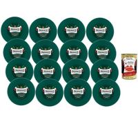 Italian Gourmet - Jabón de afeitar (12 x 150 ml, 1,8 L, mentol de eucalipto | 12 x 150 ml refrescante jabón de afeitar con aceite de eucalipto y mentol para afeitado húmedo clásico, espuma cremosa
