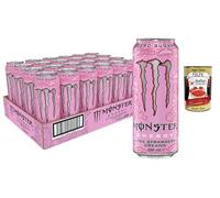 Italian Gourmet Monster Energy Ultra Strawberry Dreams Zero Azúcar 24 x 500 ml Energy Drink Pack + Pulpa de Tomate Italian Gourmet Polpa 100% Italiana