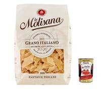 Italian Gourmet Pantacce Toscane N.106 pasta Trigo duro Bronce 5 x 500 g | Lenta lavorazione, superficie rugosa, salsas trattiene sughi e especialmente buenas, peso neto total 2,5 kg + Polpa 400 g