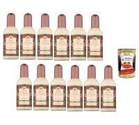 Italian Gourmet Rose Labdanum Perfume 12x100ml 1,2L con Polpa | Eau de Toilette aromático de 1,2 l con rosa negra y ládano en 12 prácticos frascos de 100 ml, según embalaje, con Polpa