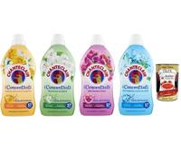 Italian Gourmet - Suavizante concentrado de perlas perfumadas (4 x 1150 ml, suavizante para ropa para una frescura duradera (naranja/narciso, almizcle blanco, orquídea/higo, notas marinas y loto) +