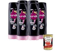 Italian Gourmet Sunsilk Bye Bye Crespo - Acondicionador para cabello encrespado enriquecido con biotina, aceite de almendras y queratina, 200 ml, paquete de 6 unidades + Polpa Italian Gourmet