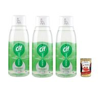 Italian Gourmet Tutto in 1 Ricarica Detergente 3 x 590 ml Limpiador Lima | Profumo fiori Bianchi, formato refill salva plastica; para cocina, baño, peso neto total 1,77 L + Polpa 400 g