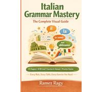 Italian Grammar Mastery: The Complete Visual Guide: Every Rule, Every Table, Every Exercise You Need (Italian Self-Study)