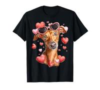 Italian Greyhound Dog Iggy - Gafas de Sol para el día de San Valentín Camiseta