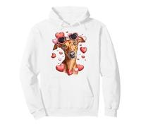 Italian Greyhound Dog Iggy - Gafas de Sol para el día de San Valentín Sudadera con Capucha