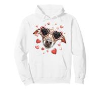 Italian Greyhound Dog Iggy - Gafas de Sol para el día de San Valentín Sudadera con Capucha