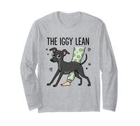 Italian Greyhound Iggy Lean Funny Dog Dueño Vida Manga Larga