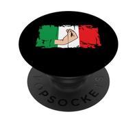 Italian Hand Gesture Italy Flag Funny Italiano Ma che vuoi? PopSockets PopGrip Adhesivo