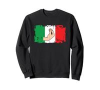 Italian Hand Gesture Italy Flag Funny Italiano Ma che vuoi? Sudadera
