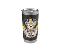 Italian Majolica Teddy Bear Shirt Lemon Sicilian Ceramic Art Vaso térmico de acero inoxidable de doble pared