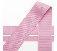 Italian Options Cinta de grogrén de 38 mm, cinta de color rosa antiguo resistente para lazos, bodas, manualidades, costura, accesorios para el cabello, envoltura de regalo, rollo de 38 mm x 10 m