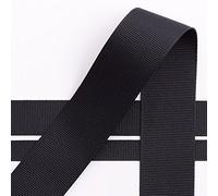 Italian Options Cinta de grogrén, rollo de 10 mm x 10 m, color negro