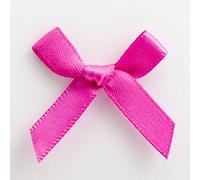 Italian Options Satin Craft Bows 100-Piece Pack, 3 cm Bow Width, Clover Pink