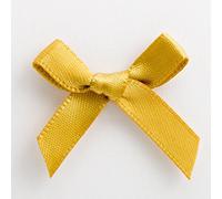 Italian Options Satin Craft - Lazos (100 unidades, 3 cm de ancho, color dorado)