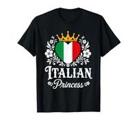 Italian Princess Italy Flag Proud Italian Girl Camiseta