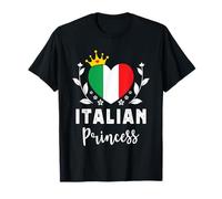 Italian Princess Italy Flag Proud Italian Girl Camiseta