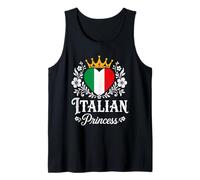 Italian Princess Italy Flag Proud Italian Girl Camiseta sin Mangas