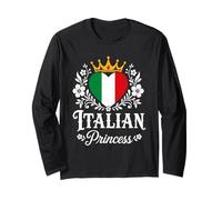Italian Princess Italy Flag Proud Italian Girl Manga Larga