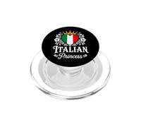 Italian Princess Italy Flag Proud Italian Girl PopSockets PopGrip para MagSafe