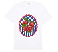 Italian Summer Pomegranate Fruit Beachy Coastal Botanical Comfort Colors Adult Heavyweight T-Shirt