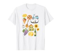 Italian Summer Scrapbook Vita Dolce Food Farniente Estilo de vida Camiseta