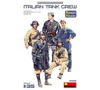 Italian Tank Crew. Resina Heads Figura 1 :3 5 Plástico Modelo Kit Miniart