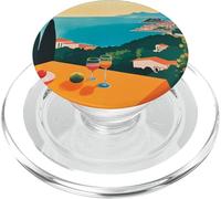Italian Village Cocktail by The Sea Amalfi Summer Art PopSockets PopGrip para MagSafe