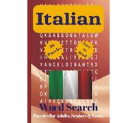 Italian Word Search Puzzle Book: 50 Challenging Word Search Puzzles Featuring Italian Travel, Cuisine, Art, and History | Large Print, Fun Brain Workout for Seniors, Adults, and Teens