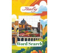 Italian Word Search Puzzle Book: Word searches for easy-to-read print | +50 Puzzles | Gift for vacations, Holidays