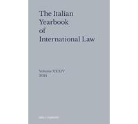 Italian Yearbook of International Law 34 (2024)