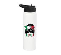 Italiana Chica Italia Bandera Italiana Italia Ragazza Italiana Stainless Steel Insulated Water Bottle