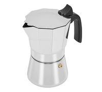 Italiana Octogonal para Estufa de Acero Inoxidable a Prueba de Herrumbre Conducción de Calor Excepcional Café con Mucho Cuerpo Ideal para Aventuras en el Hogar de Plástico (6 tazas 300ml)