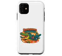 Italiano Brainrot Bombardino Crocodilo Meme Design Carcasa para iPhone 11